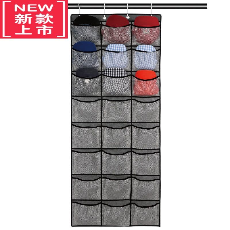 可莉允门后帽子收纳挂袋儿童玩具小公仔壁挂整理袋免钉挂门杂物收纳器图片