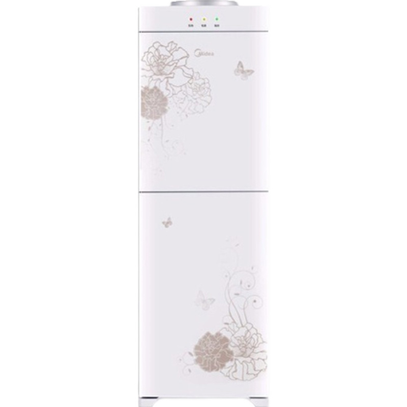 美的饮水机家用办公室立式柜式双开门温热冰热 白色温热 其他/other