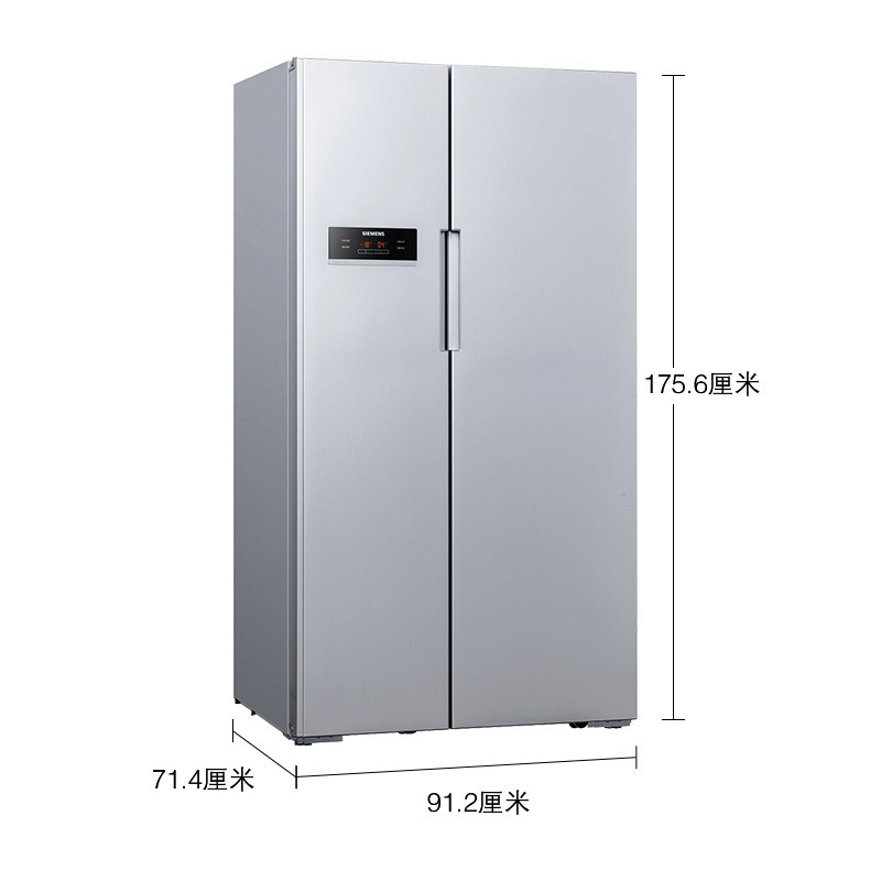 西门子 KA92NV90TI 610升 对开门控湿锁水 变频节能 冷藏展示柜高清大图