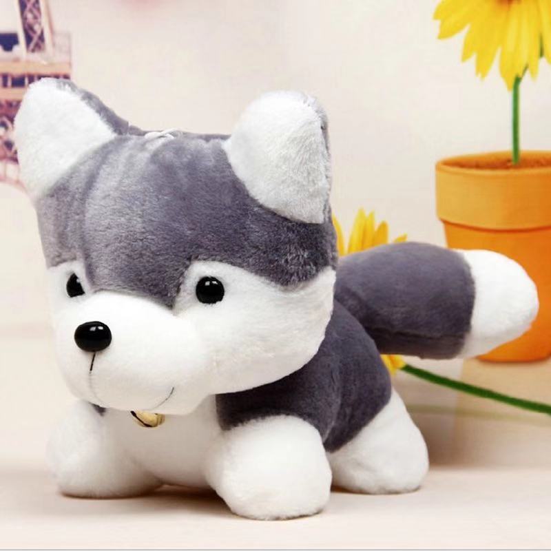 仿真哈士奇公仔毛绒玩具二哈小狗狗抱枕玩偶儿童娃娃节日礼物可爱