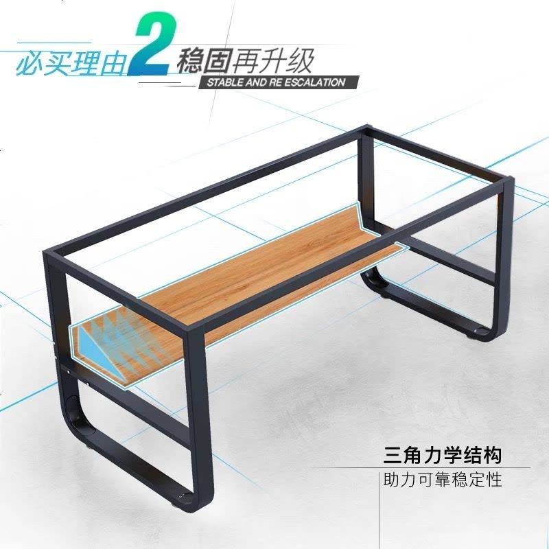 北欧电脑桌台式办公桌学生写字台书桌简易现代家用书桌经济型桌子 120X70X73CM枫樱木色图片