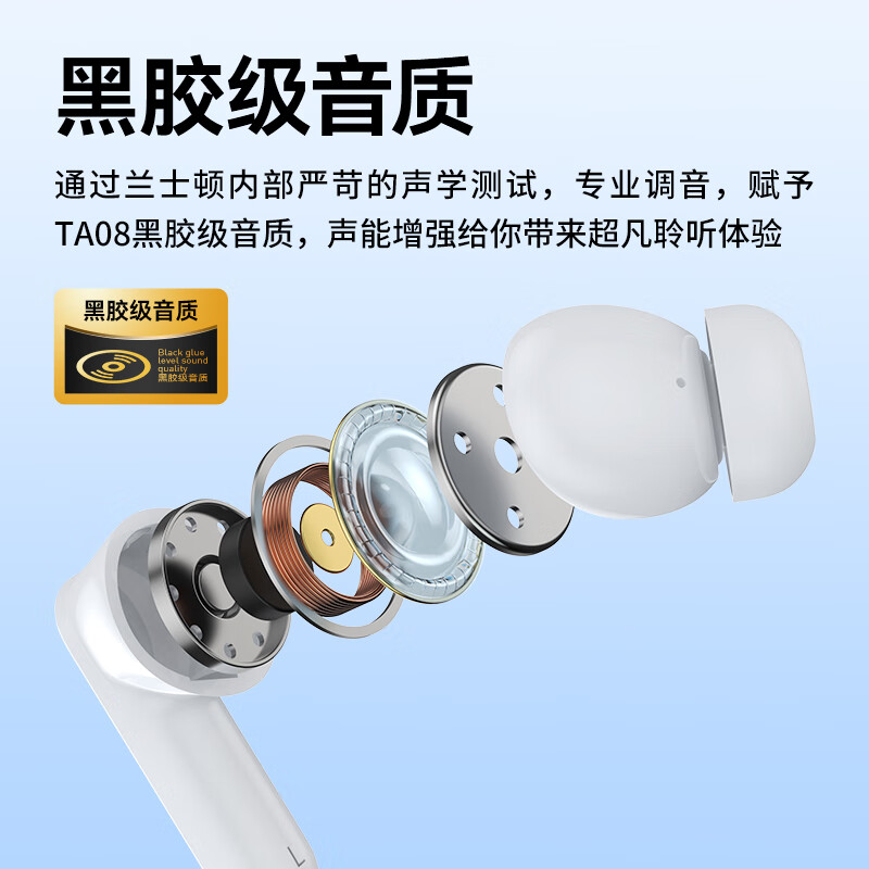 兰士顿-真无线主动降噪耳机TA08高清大图