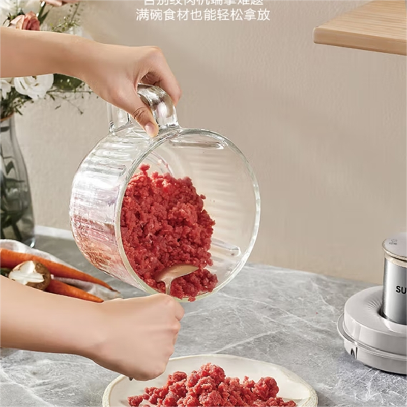 苏泊尔S多功能绞肉304不锈钢纯铜电机防塞肉全自动多功能搅肉机JRD08 /1高清大图