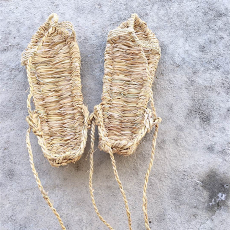 朝佳草鞋纯手工编织草鞋长征草鞋3445码视频