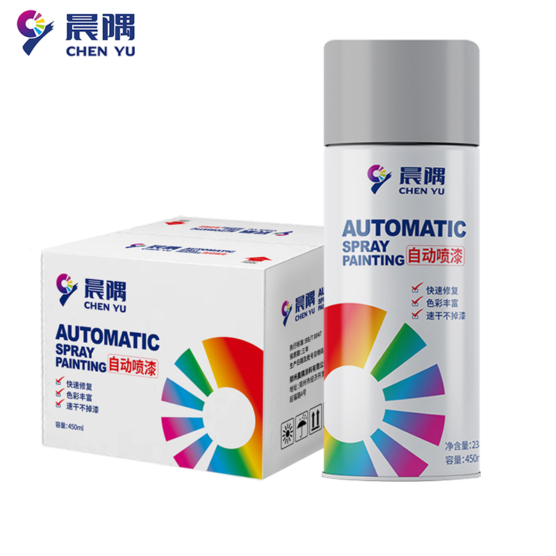 晨隅自喷漆 中灰12瓶/箱高清大图