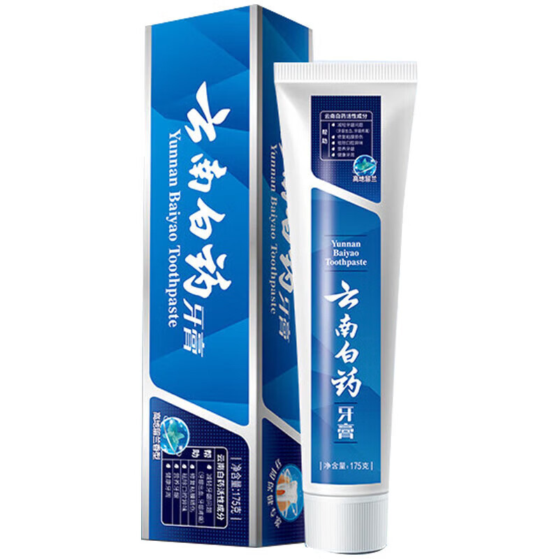 云南白药 牙膏 高地留兰香型 175g 1支