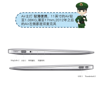 【二手95新】Apple MacBook Air 苹果笔记本电脑二手 轻薄本 超薄11寸-712B-i5-4G-256G