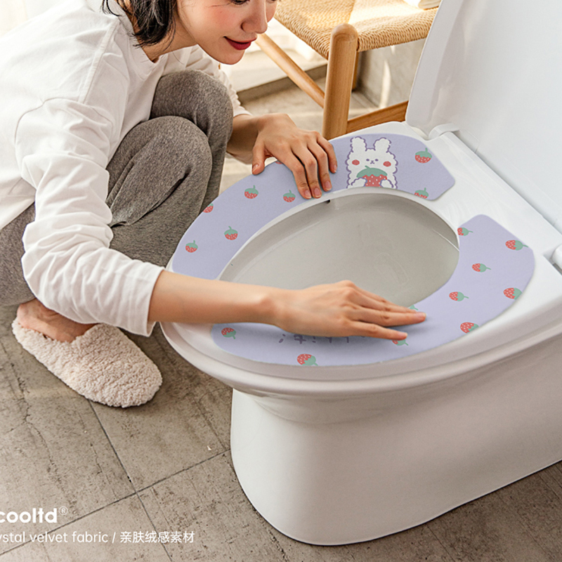 [补贴10%]马桶坐垫家用抗菌马桶贴坐便器垫坐便套防水冬四季通用马桶圈旅行