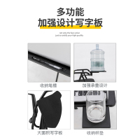 [晋美升]培训椅带写字板折叠会议椅子带桌板学生会议室折叠椅子靠背办公椅 灰色靠背带写字板