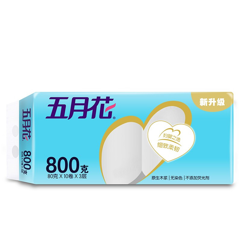 五月花（May Flower）无芯卷纸卫生纸10卷/组 10组/箱 一箱装A116102