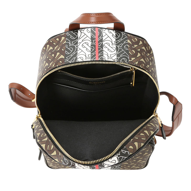 预订 BURBERRY 博柏利 TB LOGO TB专属标识 条纹相拼 双肩包8019346