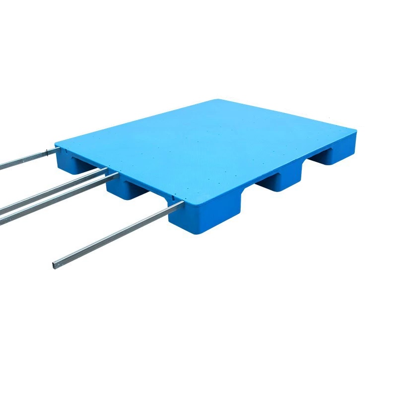 宁储 塑料托盘 平板九脚托盘 130*110*14cm+4钢 张高清大图