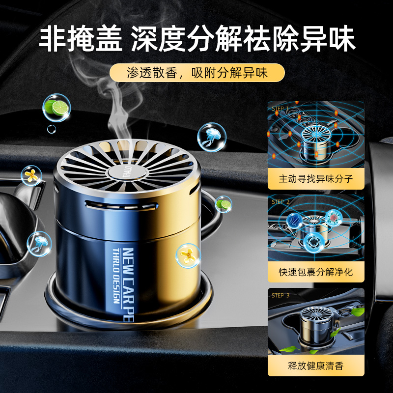 [补贴10%]栀子花车载香薰汽车香水车用车内持久淡香除异味香氛固体香膏男士高清大图