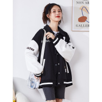 [2.5折价110元]唐狮棒球服女冬加厚新款加绒秋冬运动百搭休闲外套时尚秋季