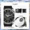 天梭(TISSOT)瑞士手表 炫酷黑盘三盘六针计时商务休闲 库图系列皮带男士机械表T035.627.16.051.00