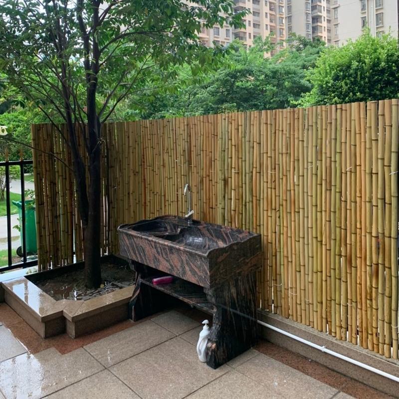 户外竹篱笆栅栏围墙花坛围栏户外庭院装饰篱笆墙花园隔断绿化竹竿1