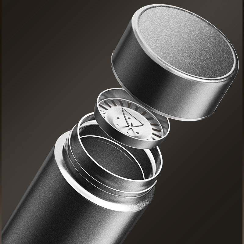 海亚森 M1C69 节节高升 纯钛保温杯银色500ml 保温杯(计价单位:个)银色高清大图