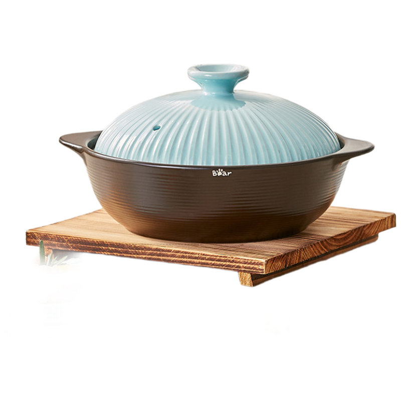 小熊砂锅 煲仔饭炖锅家用燃气灶陶瓷锅耐高温【2.5L】 CP-G0054-S02