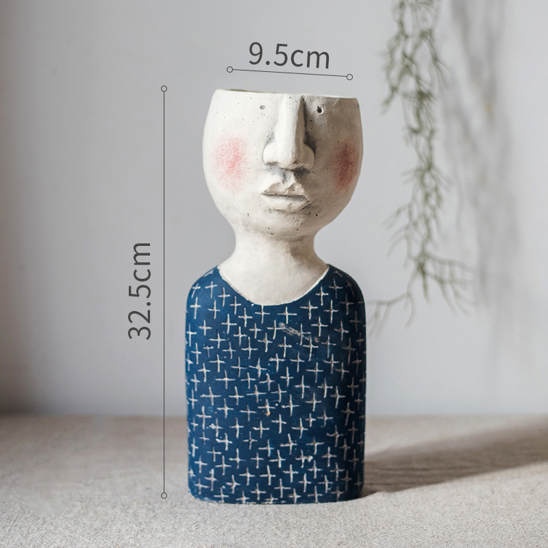 美帮汇Poet gden诗人之家 艺术人像塑花器花盆杂货花园装饰 Boy 大高清大图