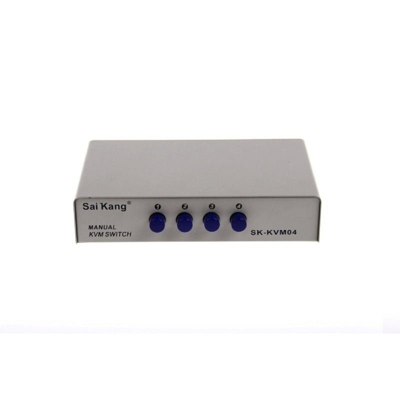 saikang 赛康kvm 切换器电脑vga接口显示器共享2口4口自动PS2连接SK-3000