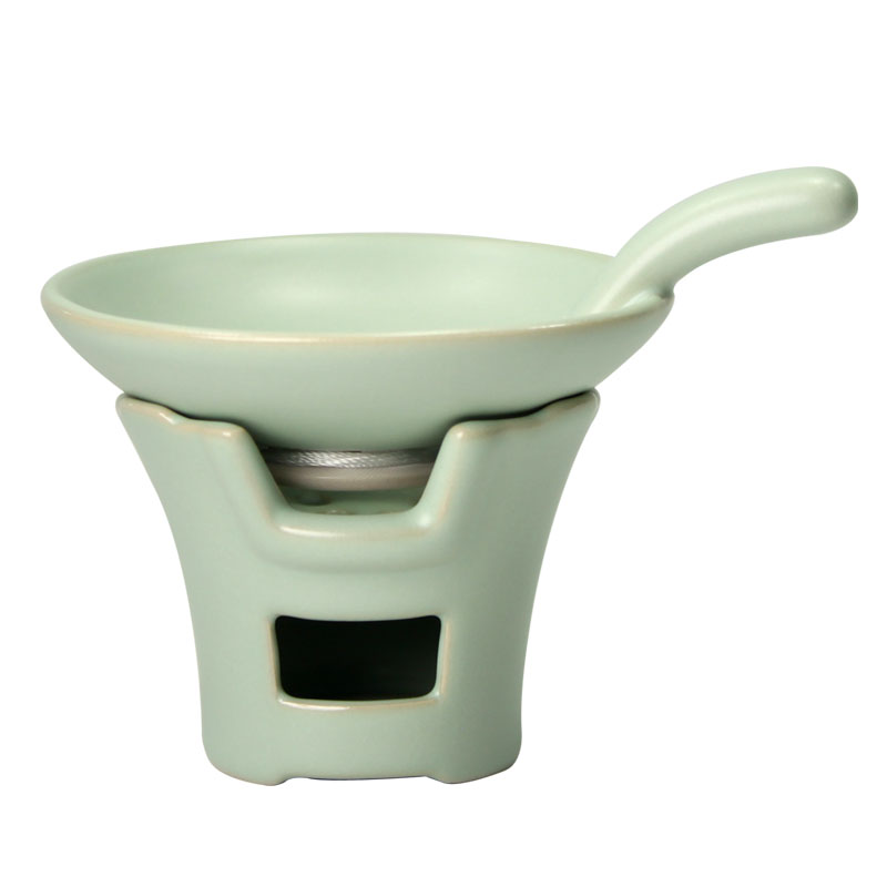 美帮汇汝窑茶叶过滤器 陶瓷功夫茶具配件 汝窑茶漏过滤网架 茶渣网高清大图