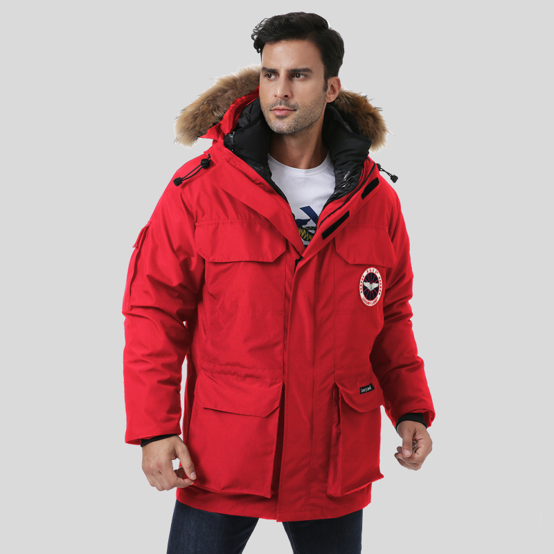 luxurylane男士羽绒服冬季中长款三合一可拆卸内胆羽绒服