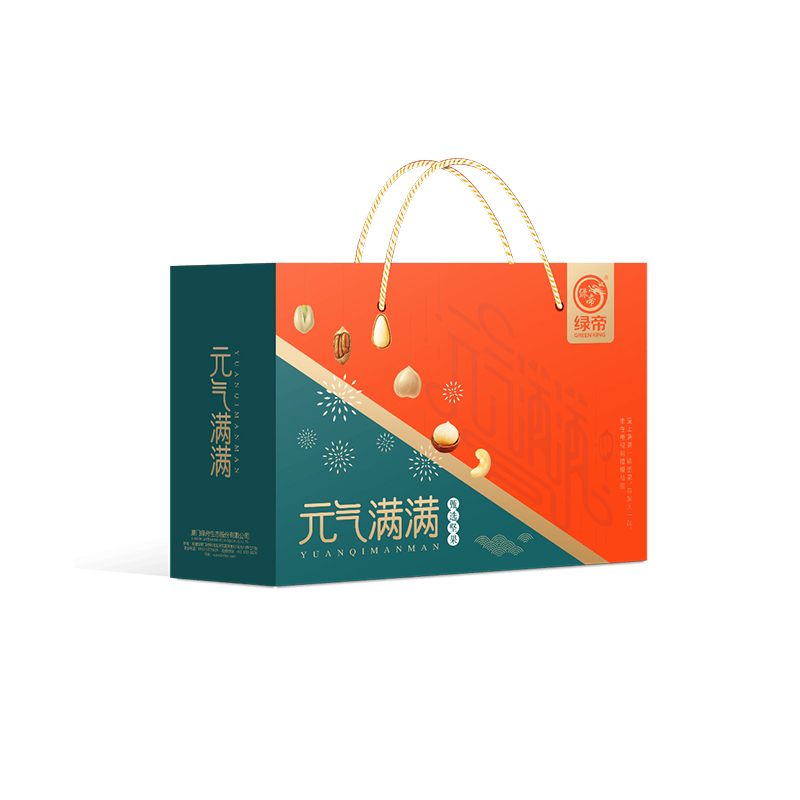 绿帝 元气满满850款坚果礼盒 内含巴旦木 开口榛子 甘草西瓜子 开口杏核 草本核桃 蟹香豆片 鱼皮花生