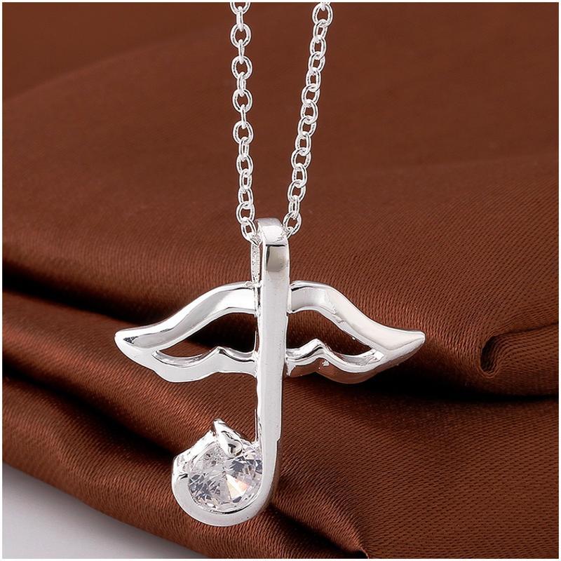 N578 Women Silver Necklace 镀925纯银女项链日韩版锁骨链潮人送女朋友七夕情人节礼物