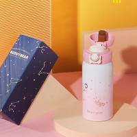 杯具熊双鱼座成人保温杯男女316不锈钢内胆学生水杯车载商务直身杯子户外玩潮380ml