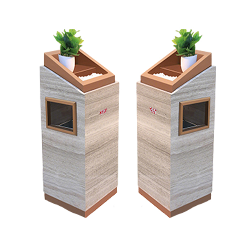 卫未来 立式烟灰桶 浅咖啡色大理石 个高清大图