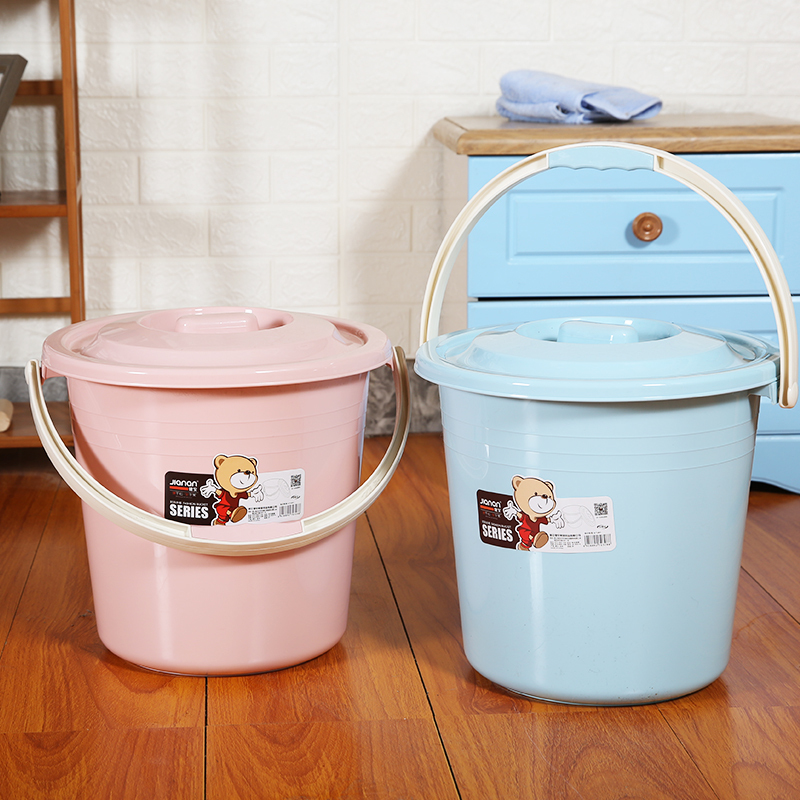 阿斯卡利ascari水桶带盖塑料家用大号加厚学生宿舍手提式装洗澡洗衣
