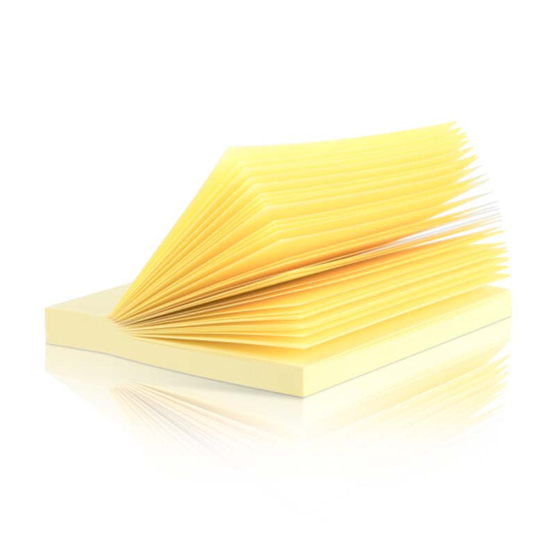 得力7155 备忘留言纸/记事贴/N次贴办公用品便利贴粘性便签纸 76*51mm 12本彩色