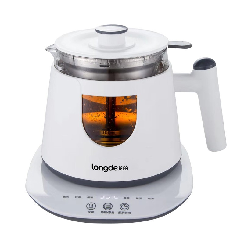 龙的(longde) 煮茶器玻璃加厚 煮茶壶黑茶电茶壶养生壶自动蒸汽煮茶器 茶水分离蒸茶器 蒸茶壶 LD-ZC081A