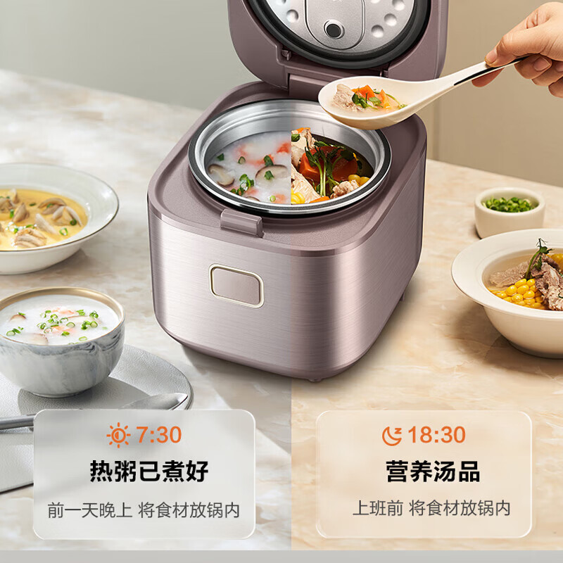 苏泊尔(SUPOR)电饭煲1-3人家用2升小容量不粘内胆多功能沥米饭煮粥煲汤电饭锅米汤分离智能预约SF20FC2125高清大图