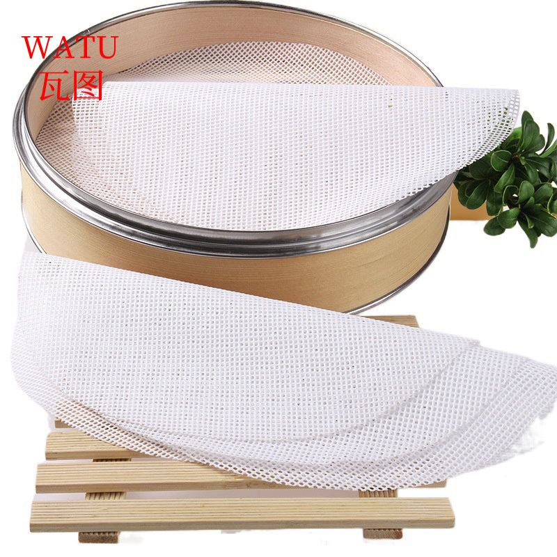 瓦图 圆形硅胶垫 蒸馒头屉布 硅胶蒸笼布 直径32cm 10片装 包高清大图