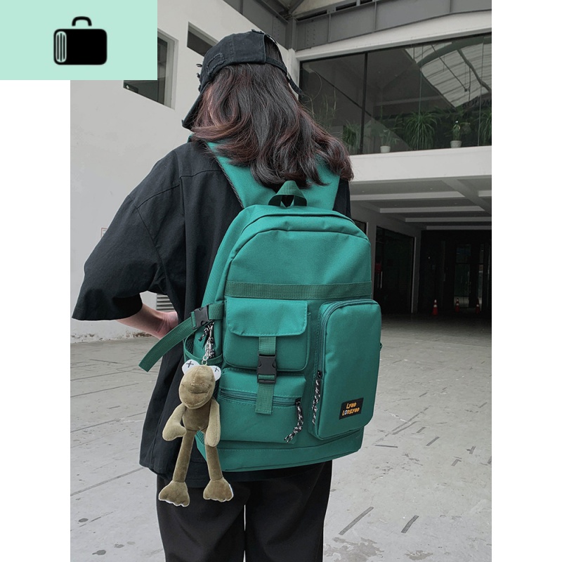 书包女韩版高中原宿风ulzzang双肩包ins潮酷大容量学生暗黑背包男NEWLAKE高清大图