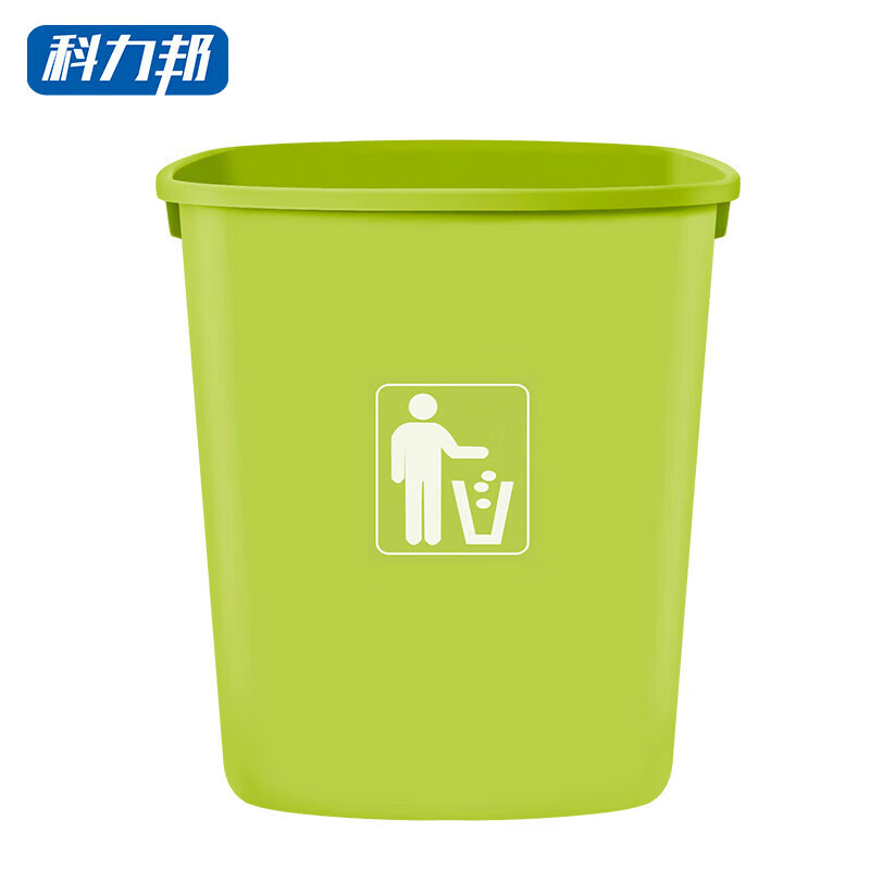 科力邦(Kelibang) 垃圾桶 大号塑料户外垃圾桶 工业商用环卫垃圾桶加厚 65L无盖 KB1032 果绿色