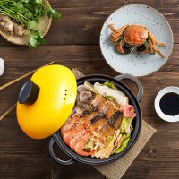 美厨(maxcook) 陶瓷煲养生煲 4.3L砂锅炖锅汤锅 家用明火燃气煲药膳煲 萌小七系列 MCT377
