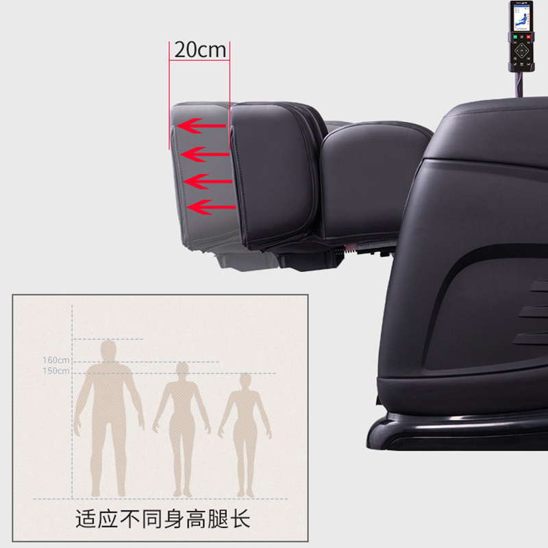 荣康(RONGKANG) 按摩椅 K6S 家用全自动按摩椅 智能操控全身多功能豪华太空舱揉捏按摩电动棕色
