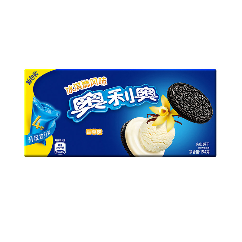 奥利奥(OREO) 夹心饼干 零食 冰淇淋香味194g高清大图