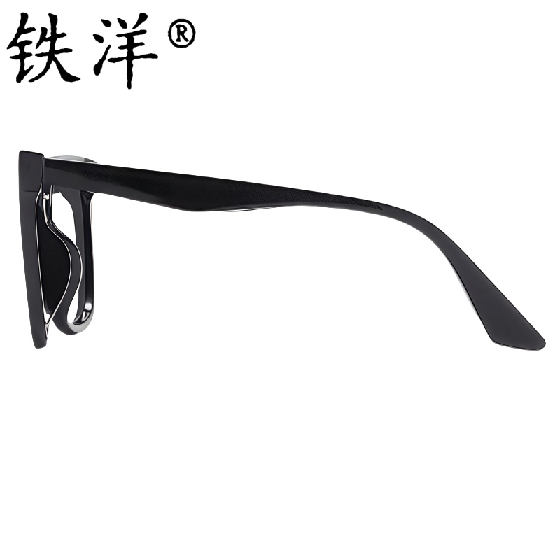 铁洋 太阳镜 墨镜 偏光眼镜 SO20黑框黑灰 副高清大图