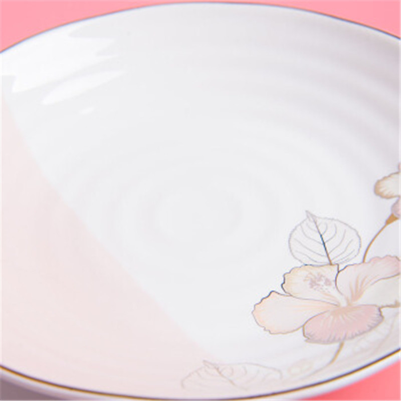 雅诚德(Arst) 日式陶瓷半色釉盘面饭汤碗碟勺子餐具套装S17-151 8.5寸盘子4件