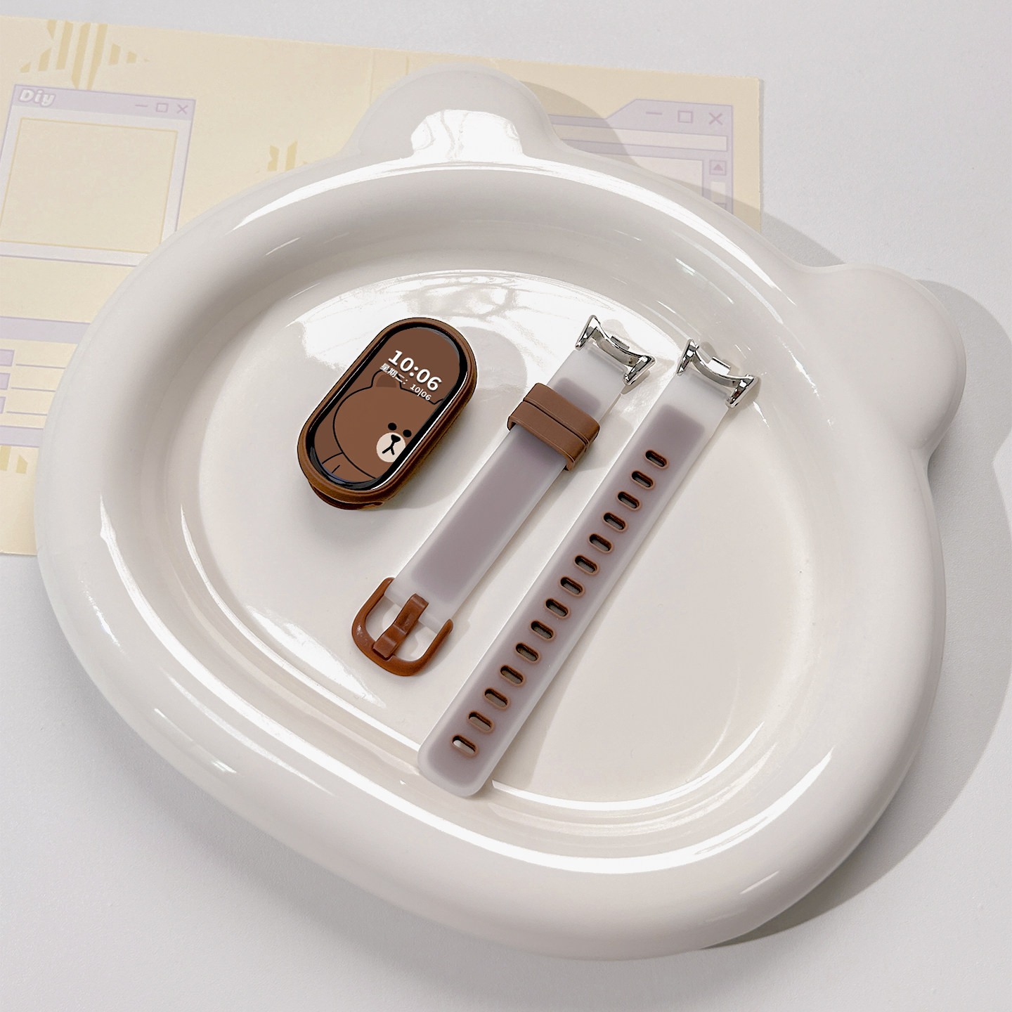 适用小天才电话手表表带Z10/Z9可爱挂脖Z11新款Z8Z7S保护套3139B高清大图