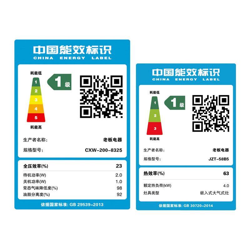 老板(ROBAM)17立方欧式触控式大吸力油烟机燃气灶烟灶套餐CXW-200-8325+58B5(天然气) 1级能效烟机高清大图