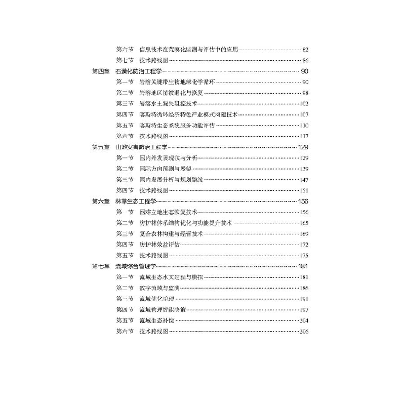 醉染图书水土保持与荒漠化防治学科技术路线图9787504687210高清大图