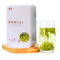 溧阳天目湖白茶2022新茶上市春茶江苏常州特产绿茶浓香型耐泡茗茶麓雨散装绿茶袋装罐装茶叶100克