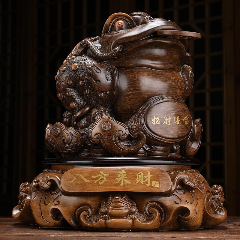 美帮汇金蟾摆件金蝉蟾蜍老板办公室桌面书桌房装饰工艺开业礼品高清大图