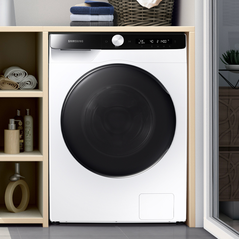 三星WD10T504DBX/SC10.5公斤洗烘一体机滚筒洗衣机全自动 泡泡净洗 AI智能控制