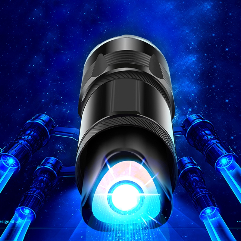 钓鱼灯夜钓灯闪电客紫光台钓超亮强光鱼灯大功率蓝光电筒氙气夜光激光