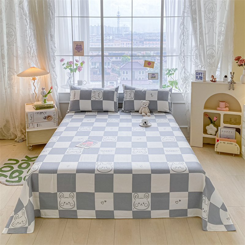 雅鹿全棉印花床单 2.0*2.3m高清大图